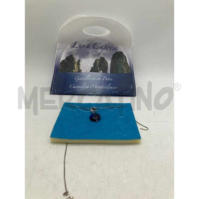 COLLANA ARG CIONDOLO BLU | Mercatino dell'Usato Montesilvano 1