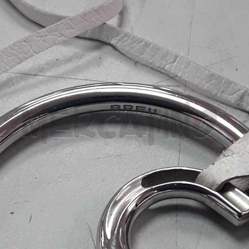 COLLANA BREIL CHIOCCIOLA ARGENTATA LACCIO PELLE BIANCO | Mercatino dell'Usato Montesilvano 3