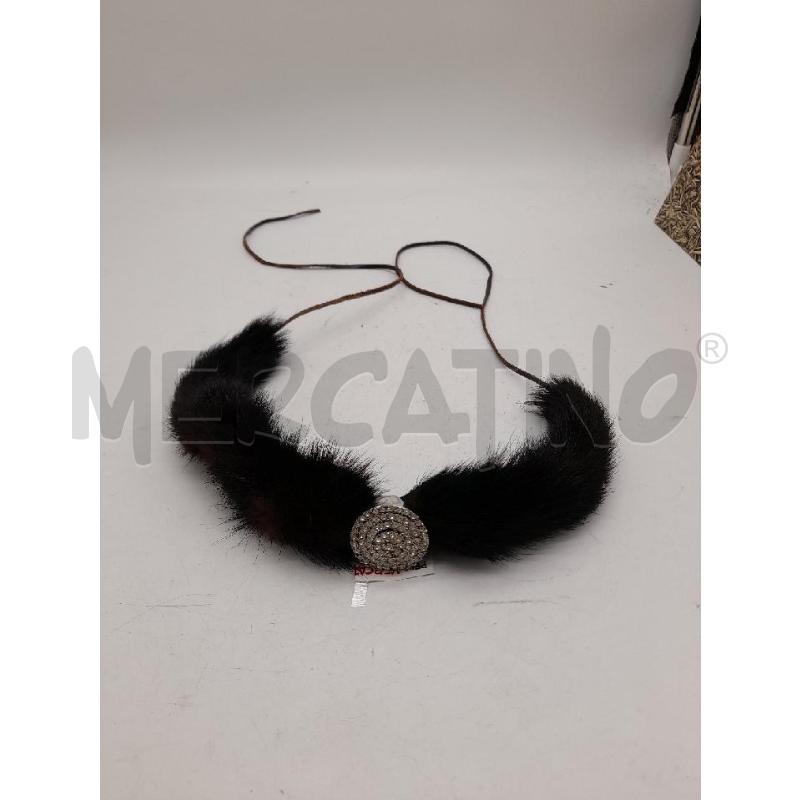 COLLANA CODINE VISONE TONDO STRASS | Mercatino dell'Usato Montesilvano 1