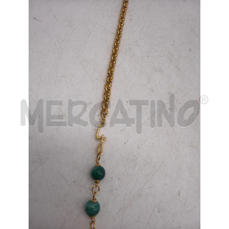 COLLANA GATTINONI DORATA PIETRE VERDI | Mercatino dell'Usato Montesilvano 3