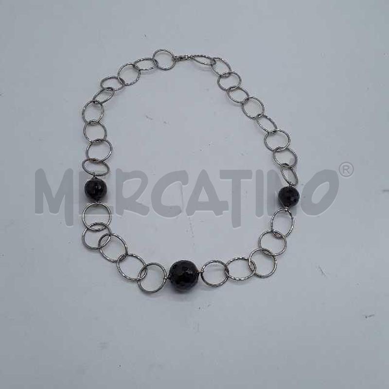 COLLANA NERA RGENTATA | Mercatino dell'Usato Montesilvano 1