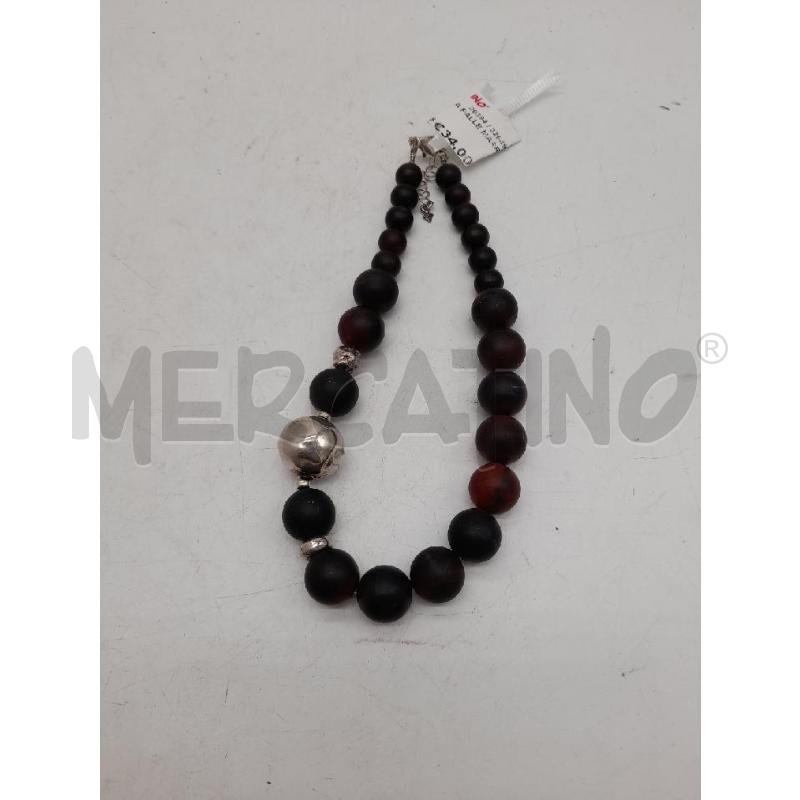 COLLANA PALLE MARRO E ARG  | Mercatino dell'Usato Montesilvano 1