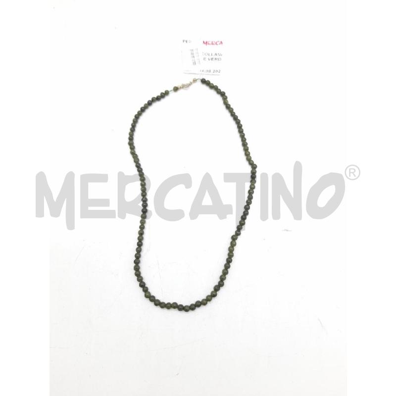 COLLANA PALLINE PICCOLE VERDI PIETRA | Mercatino dell'Usato Montesilvano 1