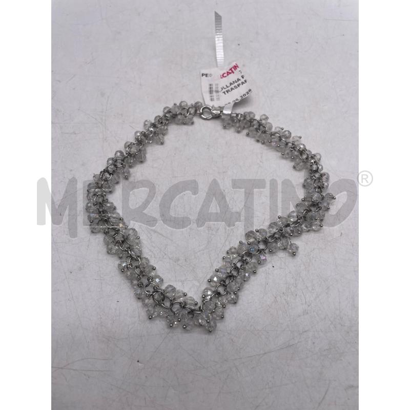 COLLANA PALLINE STRASS TRASPARENTI GIROCOLLO | Mercatino dell'Usato Montesilvano 1