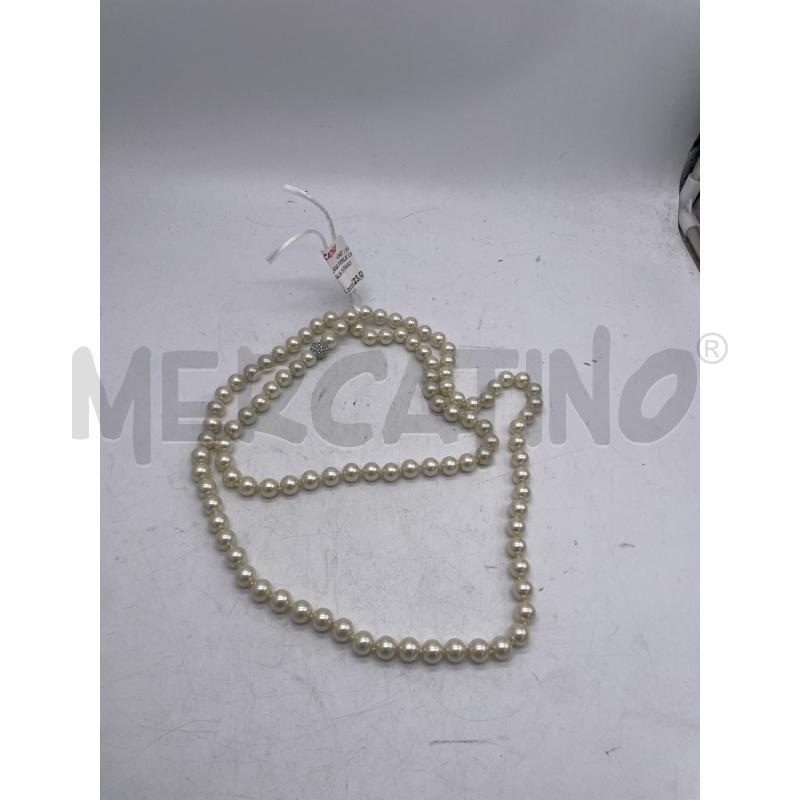 COLLANA PERLE CHIUSURA BIGLIA STRASS | Mercatino dell'Usato Montesilvano 1