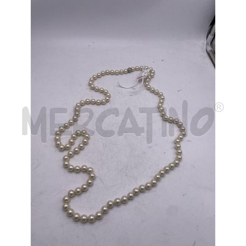 COLLANA PERLE CHIUSURA BIGLIA STRASS | Mercatino dell'Usato Montesilvano 2
