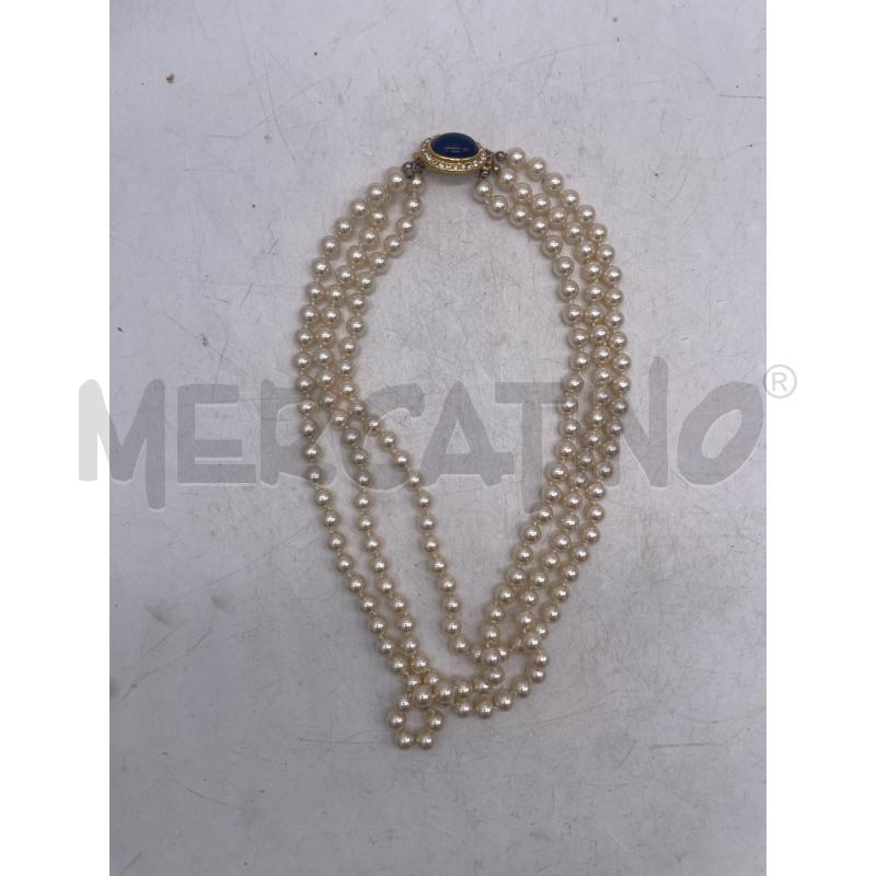 COLLANA PERLE FERMEZZA BLU | Mercatino dell'Usato Montesilvano 1