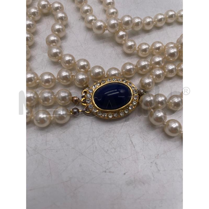 COLLANA PERLE FERMEZZA BLU | Mercatino dell'Usato Montesilvano 2