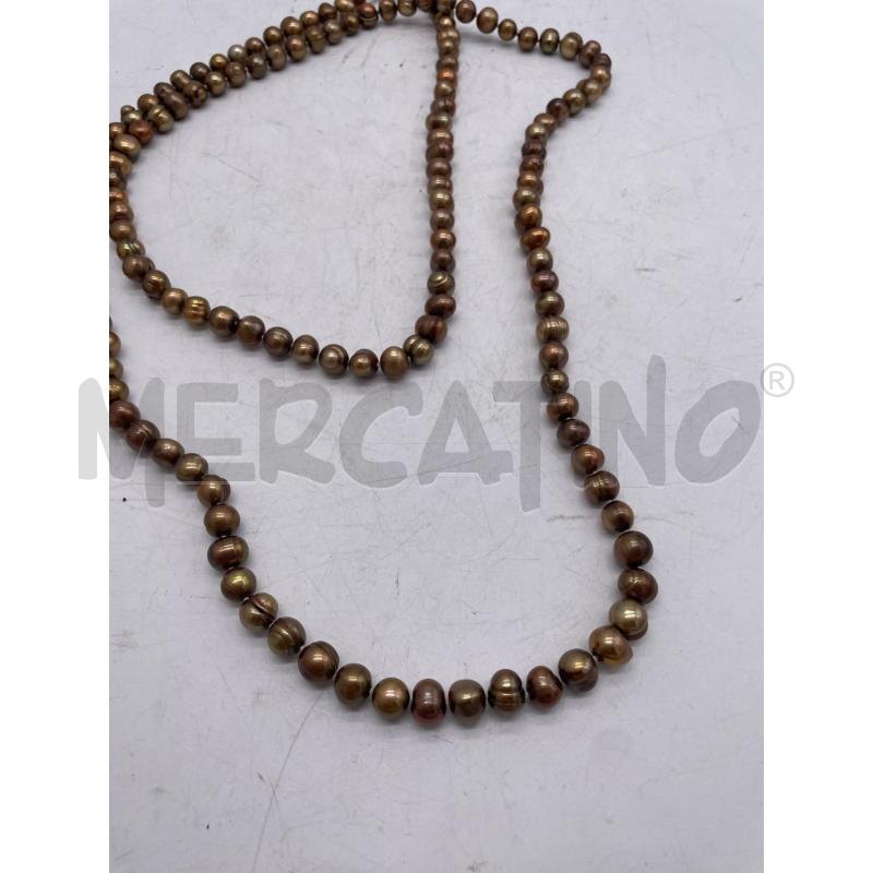 COLLANA PERLE MARRO LUNGA CHIUSURA ARG | Mercatino dell'Usato Montesilvano 2