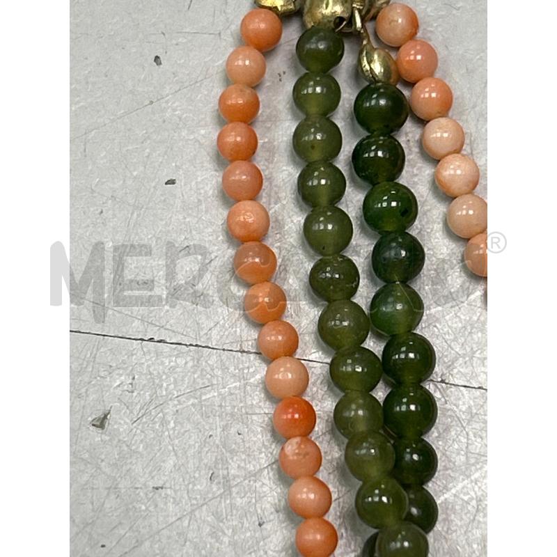 COLLANA PERLINE ROSA VERDE  | Mercatino dell'Usato Montesilvano 2
