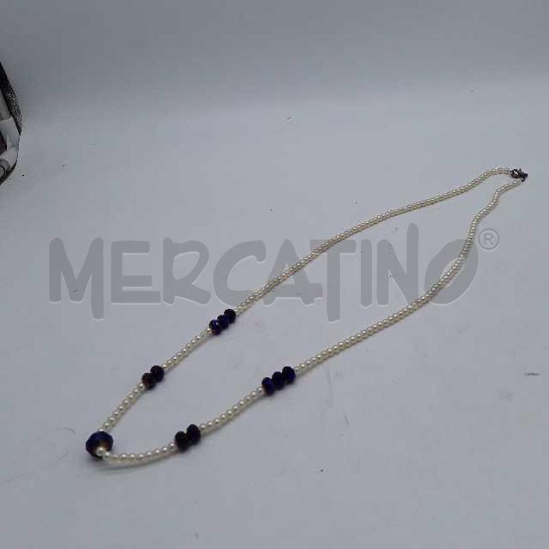 COLLANA PERLINE STRASS VIOLA | Mercatino dell'Usato Montesilvano 1