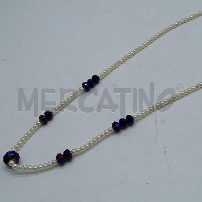 COLLANA PERLINE STRASS VIOLA | Mercatino dell'Usato Montesilvano 2