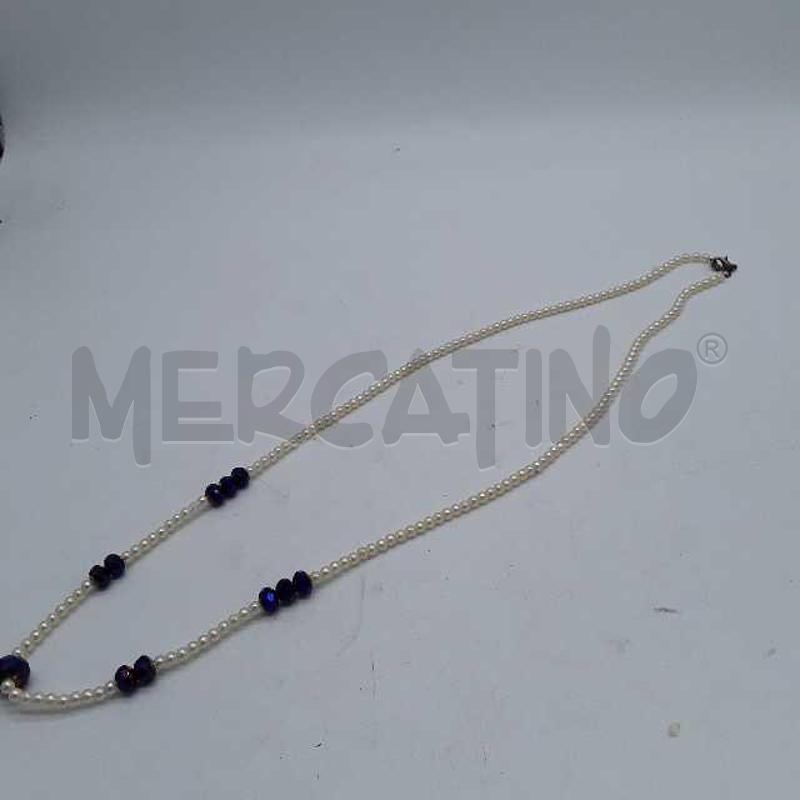 COLLANA PERLINE STRASS VIOLA | Mercatino dell'Usato Montesilvano 3