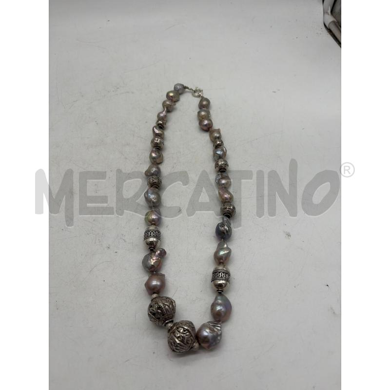 COLLANA SACRAMAZZE GRIGE+ CHIUSURA ARG CM 64 | Mercatino dell'Usato Montesilvano 1