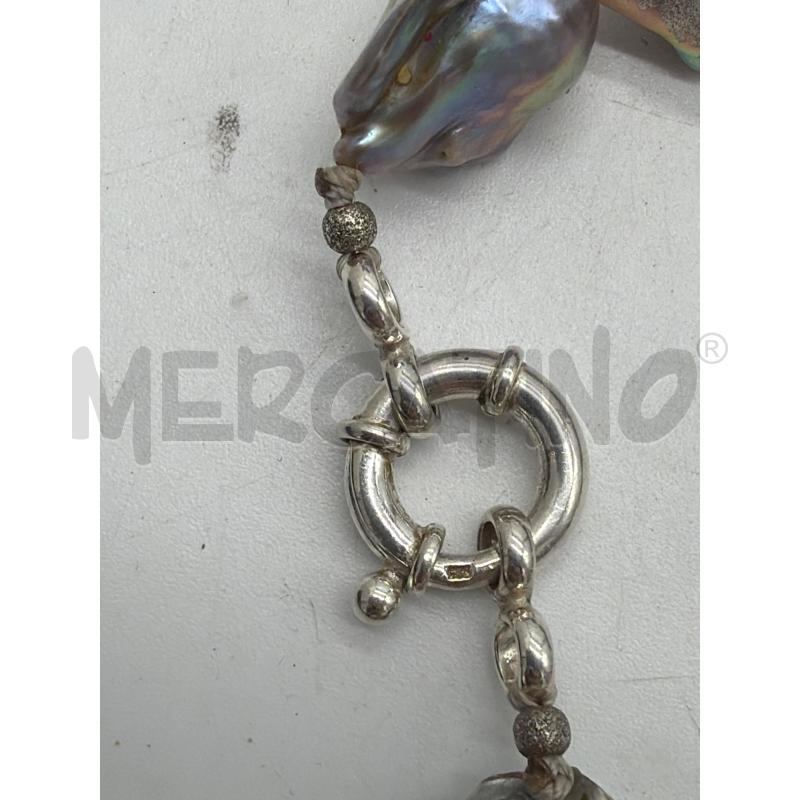 COLLANA SACRAMAZZE GRIGE+ CHIUSURA ARG CM 64 | Mercatino dell'Usato Montesilvano 2