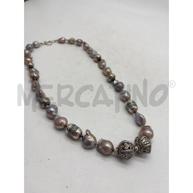 COLLANA SACRAMAZZE GRIGE+ CHIUSURA ARG CM 64 | Mercatino dell'Usato Montesilvano 3