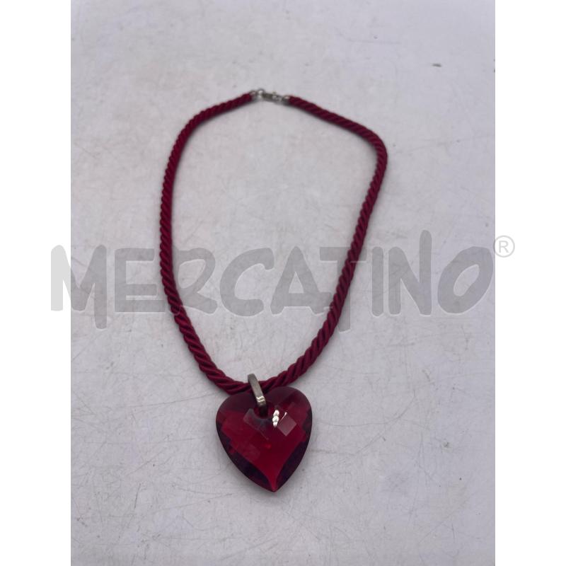 COLLANA SWAROVSKI CUORE ROSSO | Mercatino dell'Usato Montesilvano 1