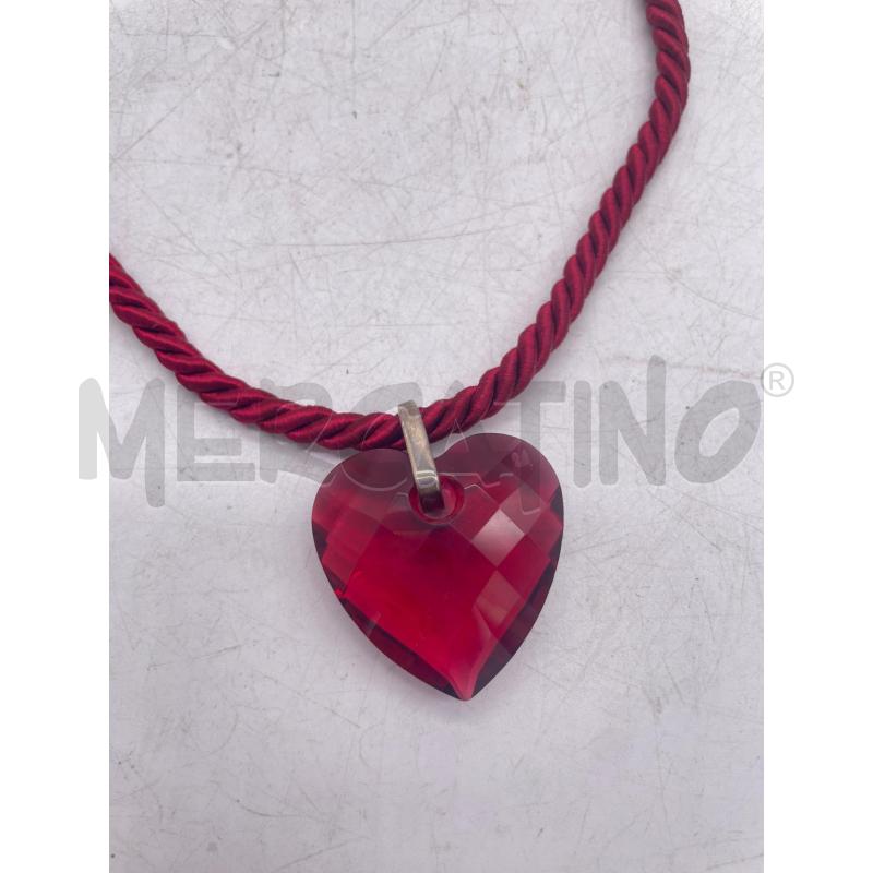 COLLANA SWAROVSKI CUORE ROSSO | Mercatino dell'Usato Montesilvano 2