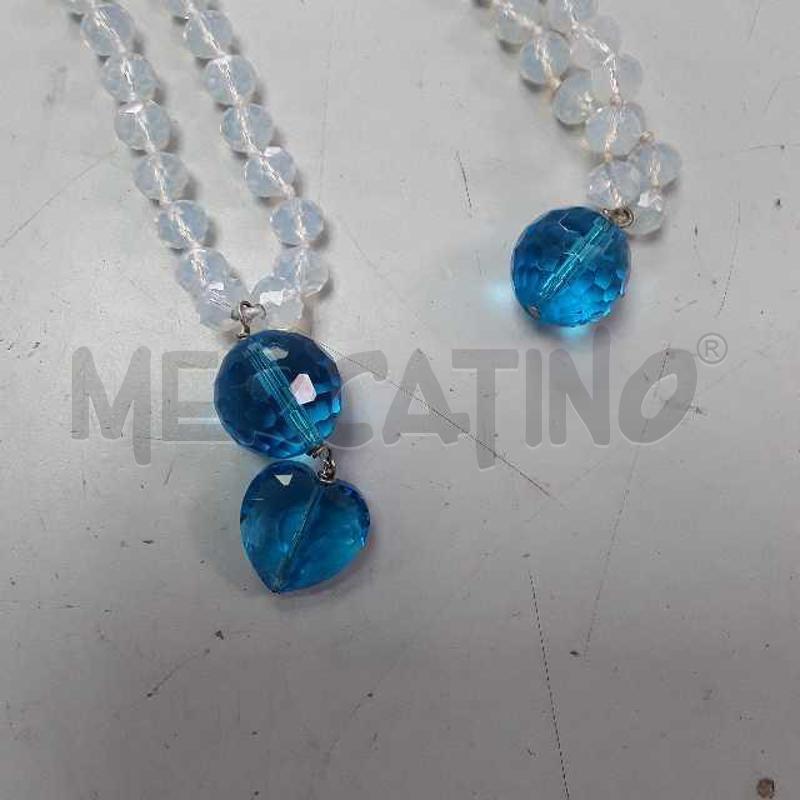 COLLANA TORCIONE BIANCA PENDAGLI CELESTE | Mercatino dell'Usato Montesilvano 2