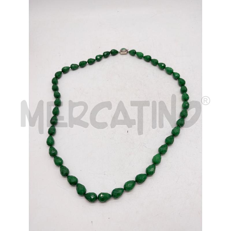 COLLANA VERDE CHIUSURA ARG | Mercatino dell'Usato Montesilvano 1