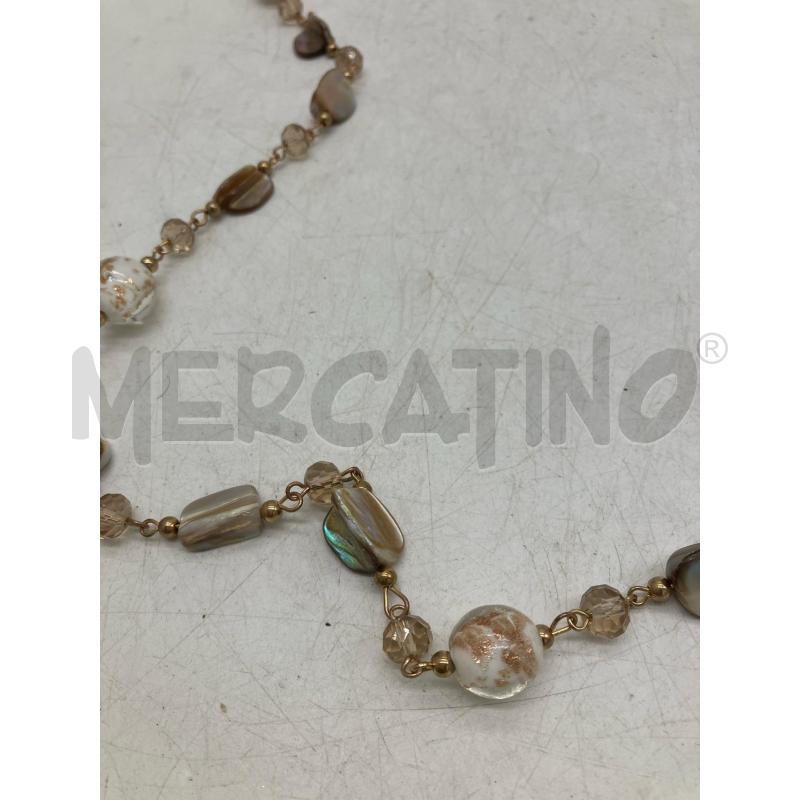 COLLANA VETRO DORATO MADREPERLALATA  | Mercatino dell'Usato Montesilvano 2