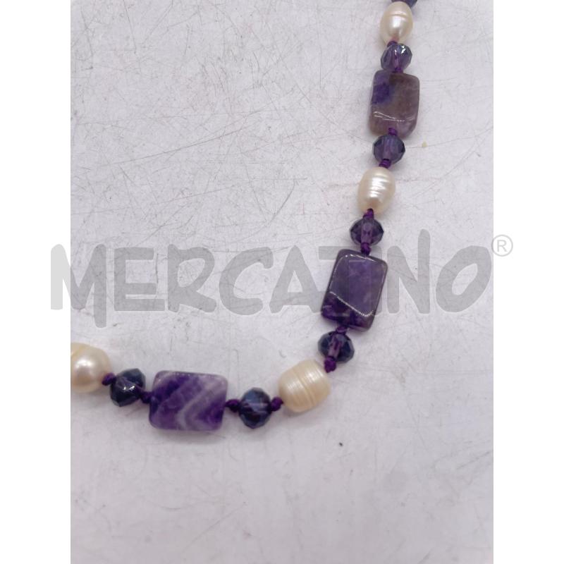 COLLANA VIOLA CON PERLE | Mercatino dell'Usato Montesilvano 2