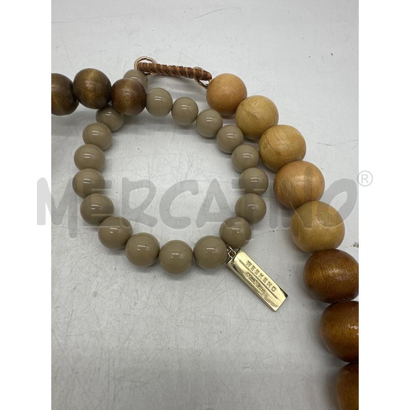 COLLANA WEEKEND MAX MARA PALLE GOCCE LEGNO | Mercatino dell'Usato Montesilvano 2