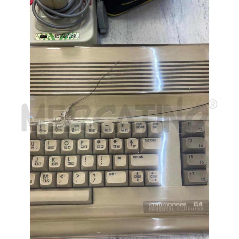 COMMODORE C64 C CON LETTORE CASSETE JOYSTICK | Mercatino dell'Usato Montesilvano 2