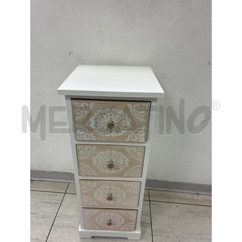 COMODINO BIANCO 4 CASSETTI  | Mercatino dell'Usato Montesilvano 1