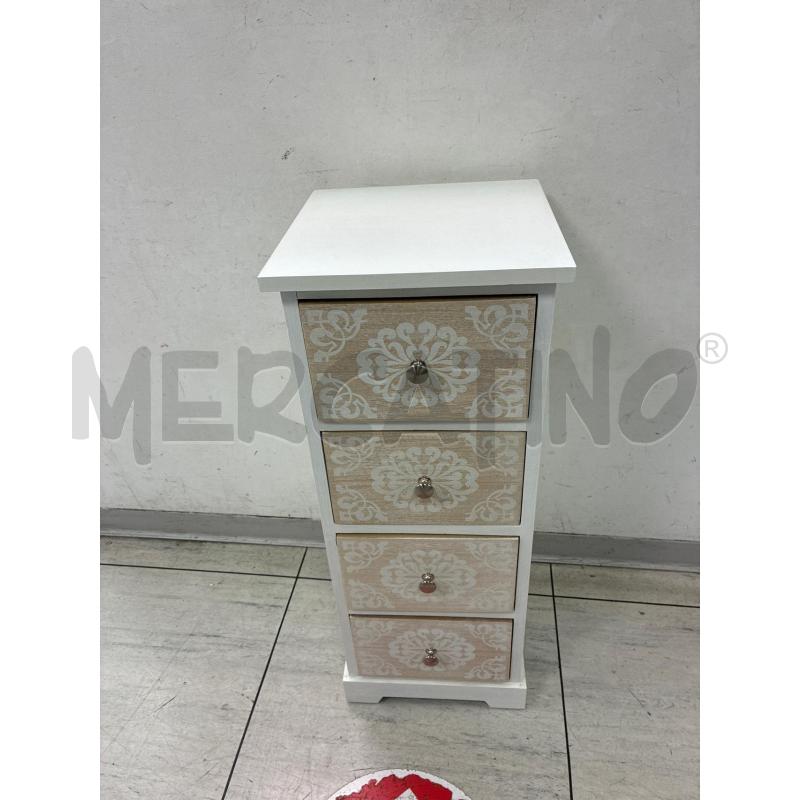 COMODINO BIANCO 4 CASSETTI  | Mercatino dell'Usato Montesilvano 2