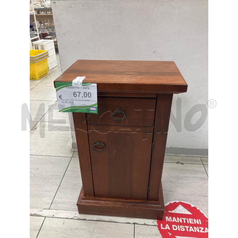 COMODINO LEGNO 1 CASSETTO 1 ANTA  | Mercatino dell'Usato Montesilvano 1
