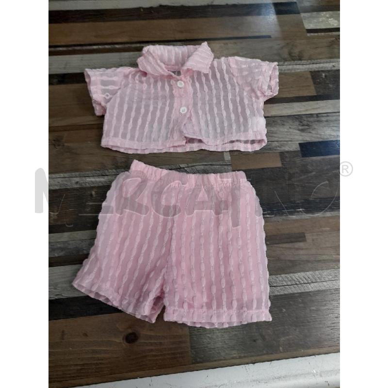 COMPLETO BAMBINA  NEONATO ROSA 74 CAMICIA +BORDOT  | Mercatino dell'Usato Montesilvano 1