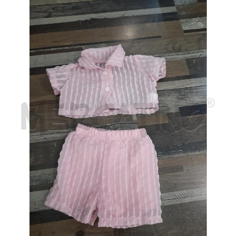 COMPLETO BAMBINA  NEONATO ROSA 74 CAMICIA +BORDOT  | Mercatino dell'Usato Montesilvano 2