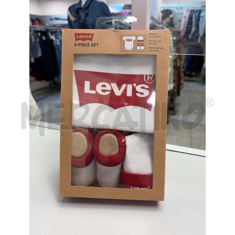 COMPLETO BAMBINO LEVIS BIANCO ROSSO  | Mercatino dell'Usato Montesilvano 1