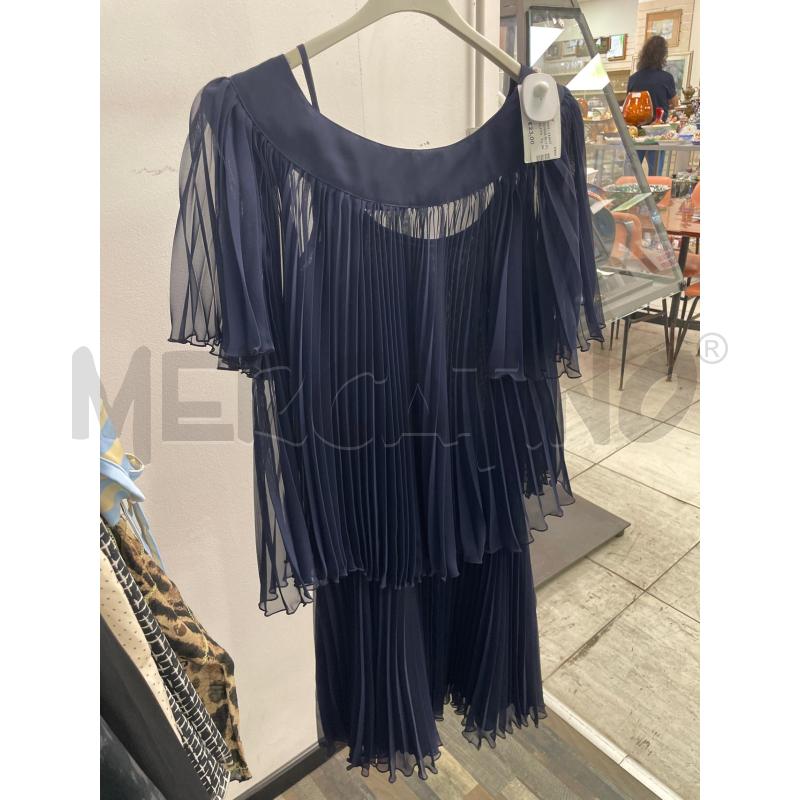 COMPLETO DONNA BLU PLISETTATA VELATA SMARCHIATA | Mercatino dell'Usato Montesilvano 2
