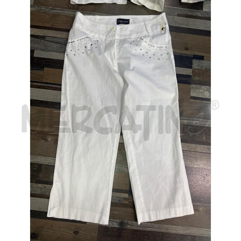 COMPLETO DONNA CAPUCINE BIANCO STRASS ROMBI ARGENTATI | Mercatino dell'Usato Montesilvano 3