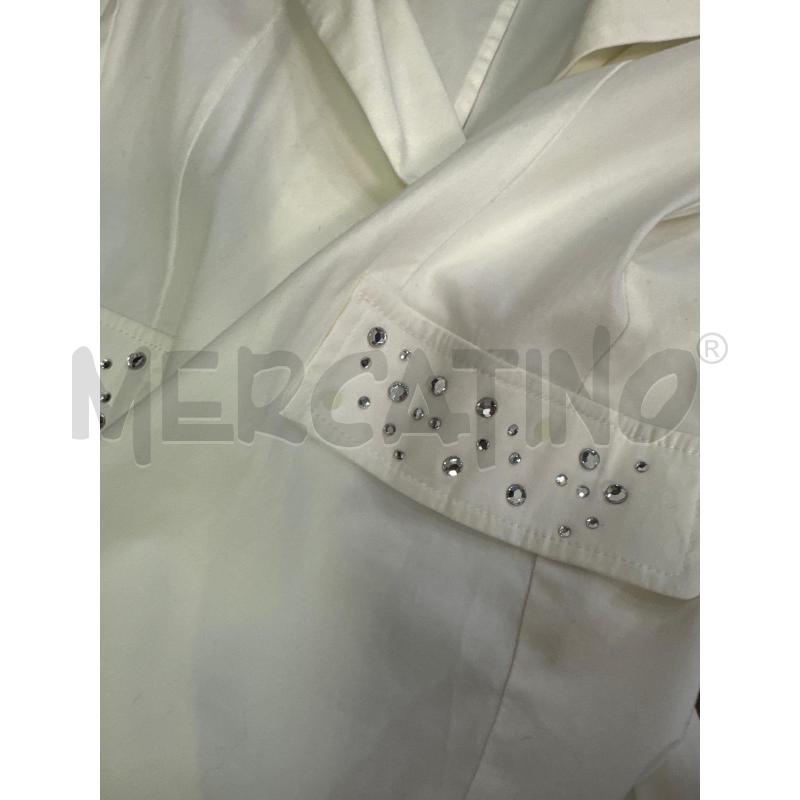 COMPLETO DONNA CAPUCINE BIANCO STRASS ROMBI ARGENTATI | Mercatino dell'Usato Montesilvano 4