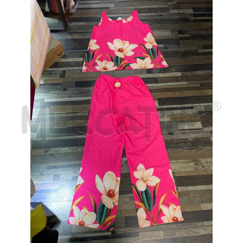 COMPLETO DONNA FUKSIA LEGGERO FIORATO AMARA | Mercatino dell'Usato Montesilvano 1