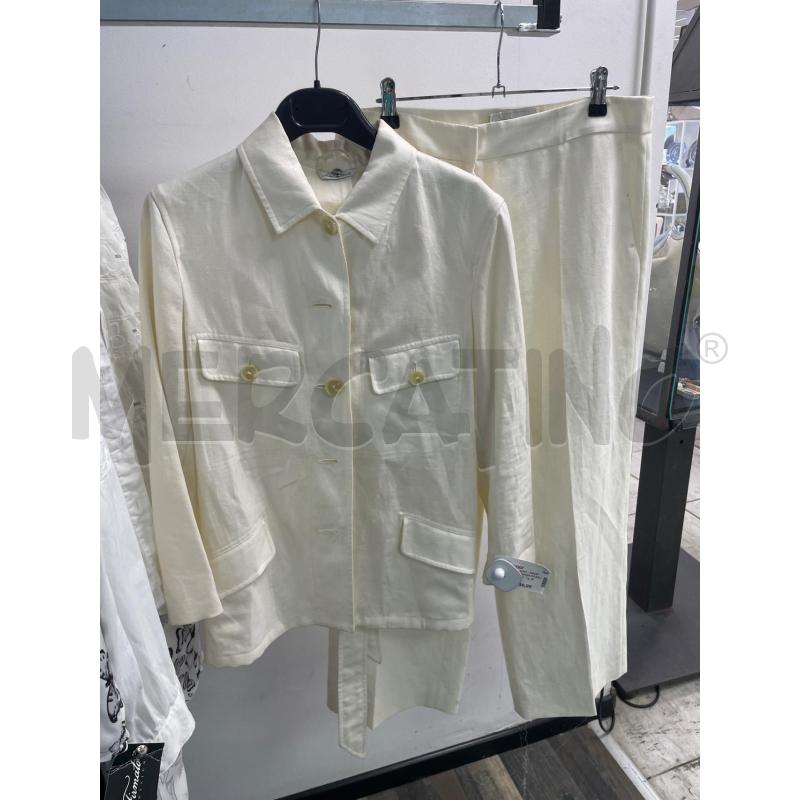 COMPLETO DONNA INTREND BIANCO LINO  | Mercatino dell'Usato Montesilvano 1