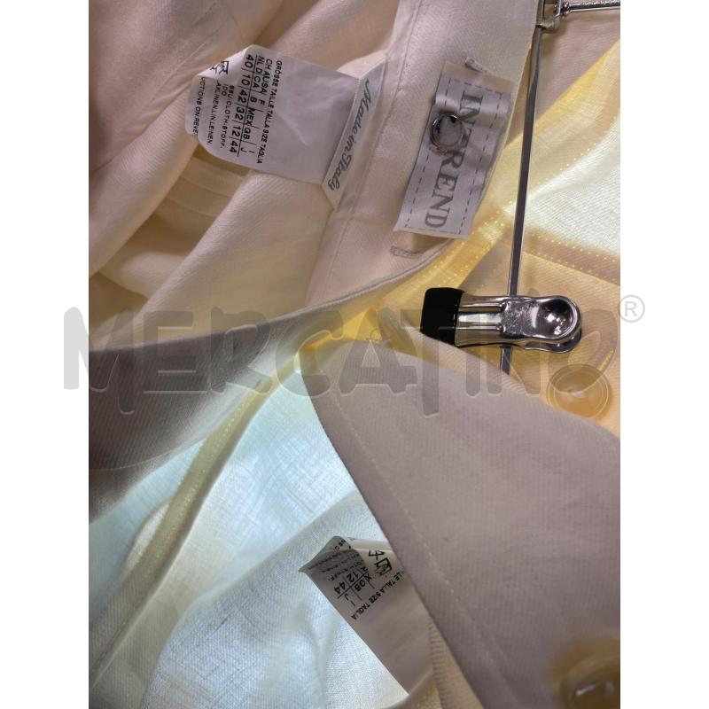 COMPLETO DONNA INTREND BIANCO LINO  | Mercatino dell'Usato Montesilvano 4