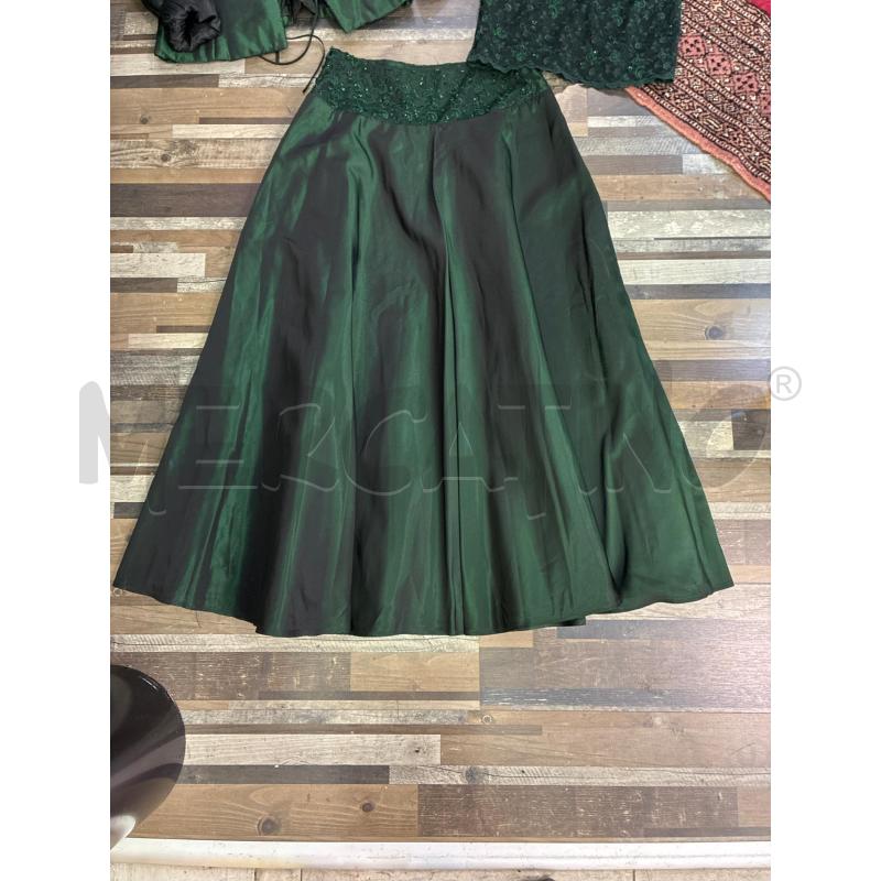 COMPLETO DONNA LUIS ASPAGNOLI NERO VERDE TG 42 | Mercatino dell'Usato Montesilvano 2