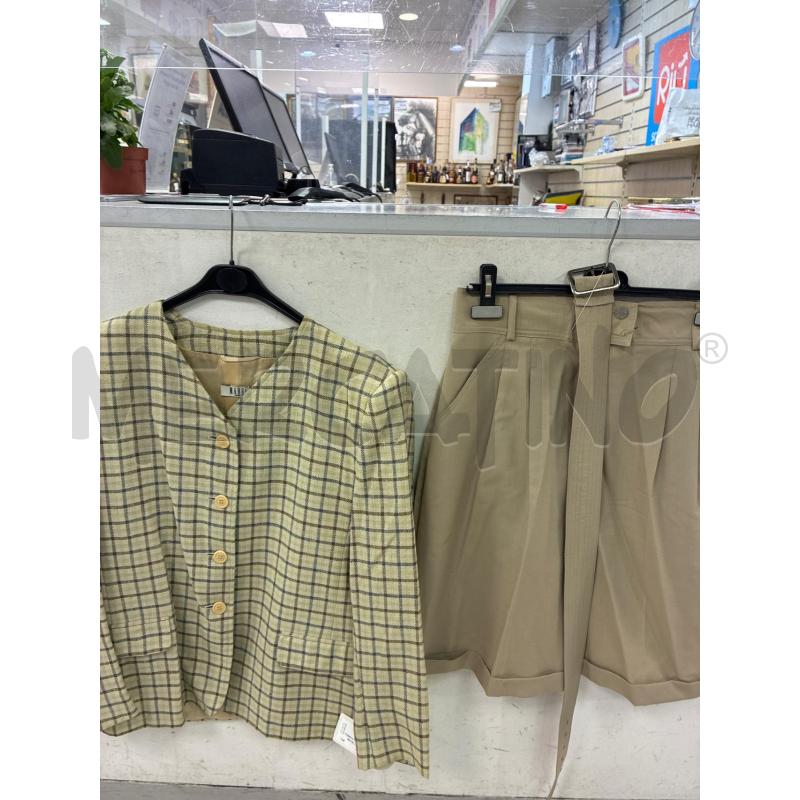 COMPLETO DONNA MARELLA GIACCA QUADRI BERMUDA | Mercatino dell'Usato Montesilvano 1