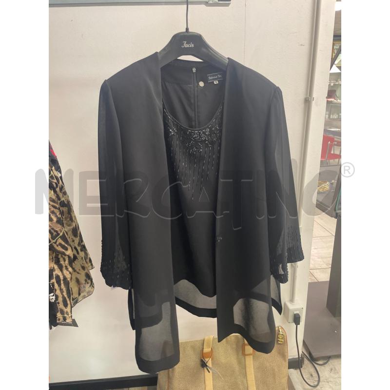 COMPLETO DONNA VALENTINA NERI NERO PAILLETTES 2 PEZZI | Mercatino dell'Usato Montesilvano 3