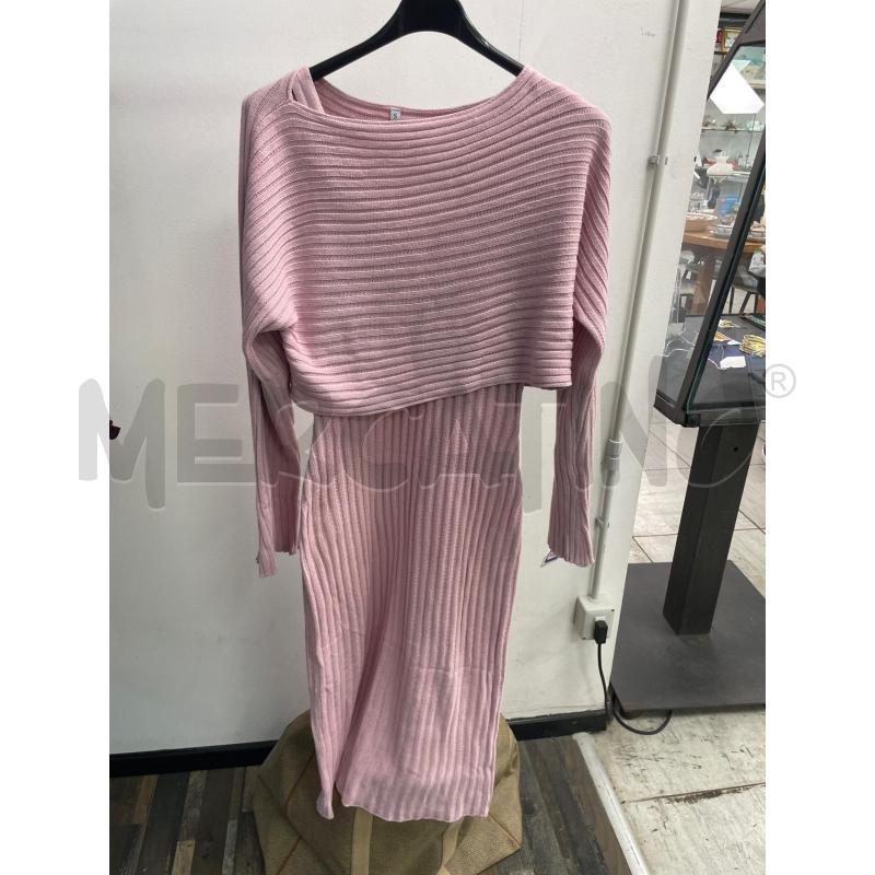 COMPLETO DONNA VESTITO ROSA + MAGLIONCINO  | Mercatino dell'Usato Montesilvano 3