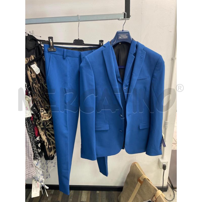 COMPLETO UOMO ASOS BLU PETROLIO 3 PEZZI | Mercatino dell'Usato Montesilvano 1