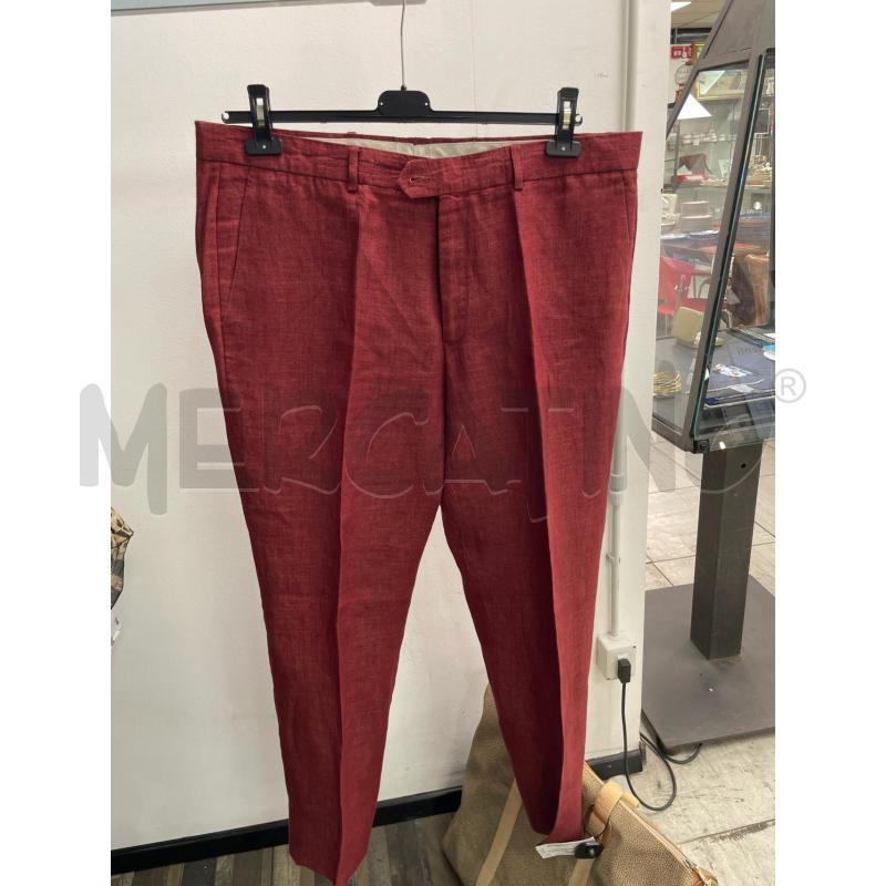 COMPLETO UOMO ROSSO LINO SMARCHIATO | Mercatino dell'Usato Montesilvano 3