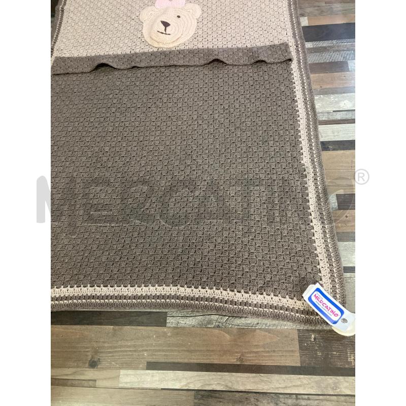 COPERTA CULLA UNCINETTO ORSETTO BEIG EMNARRO | Mercatino dell'Usato Montesilvano 3