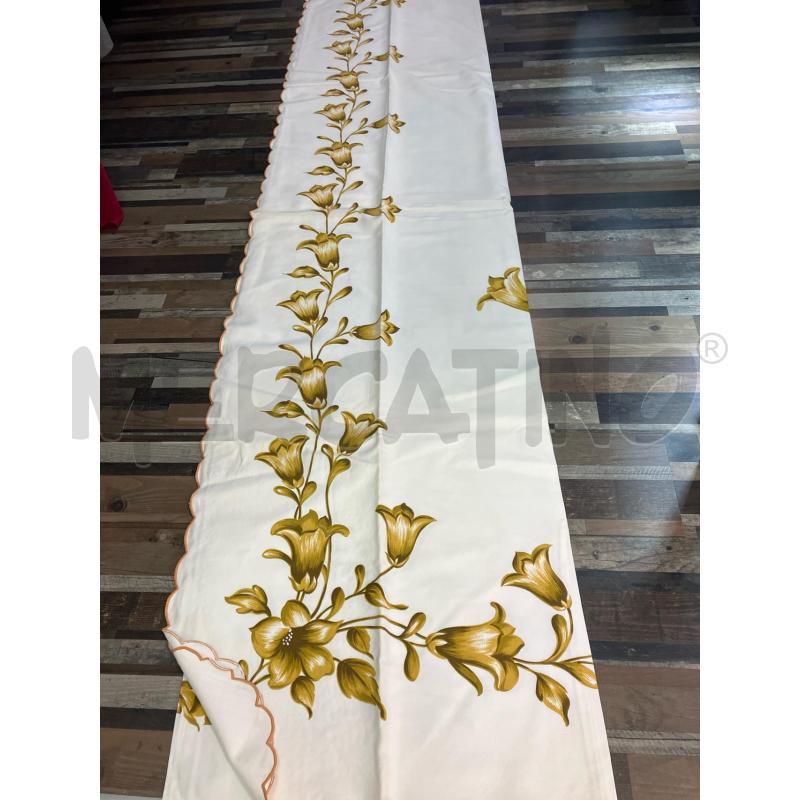 COPRI LETTO M BIANCO FIORI VERDE | Mercatino dell'Usato Montesilvano 1