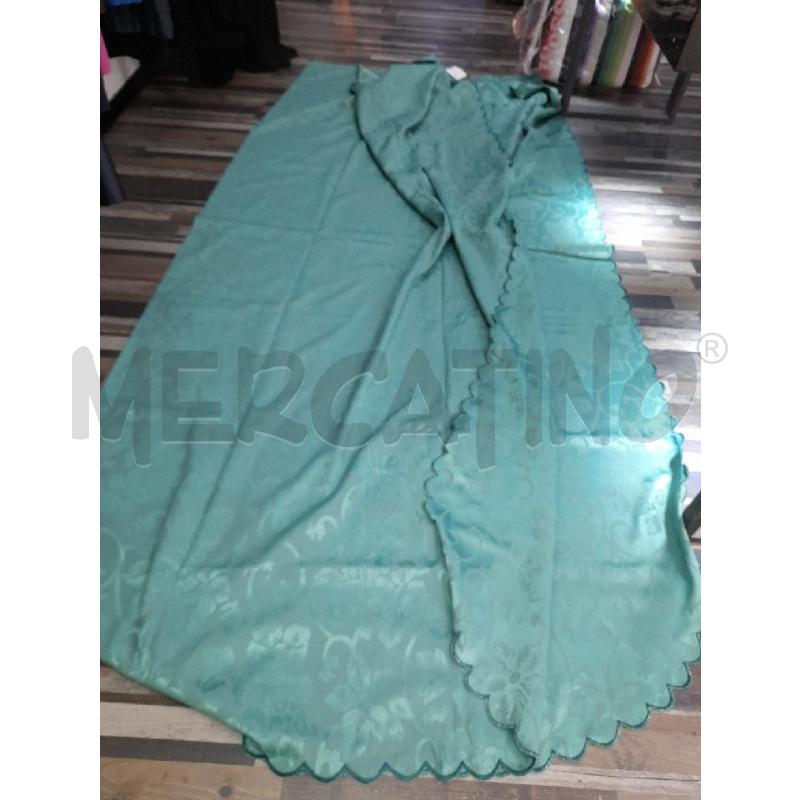 COPRI LETTO VERDE DAMASCATO | Mercatino dell'Usato Montesilvano 1