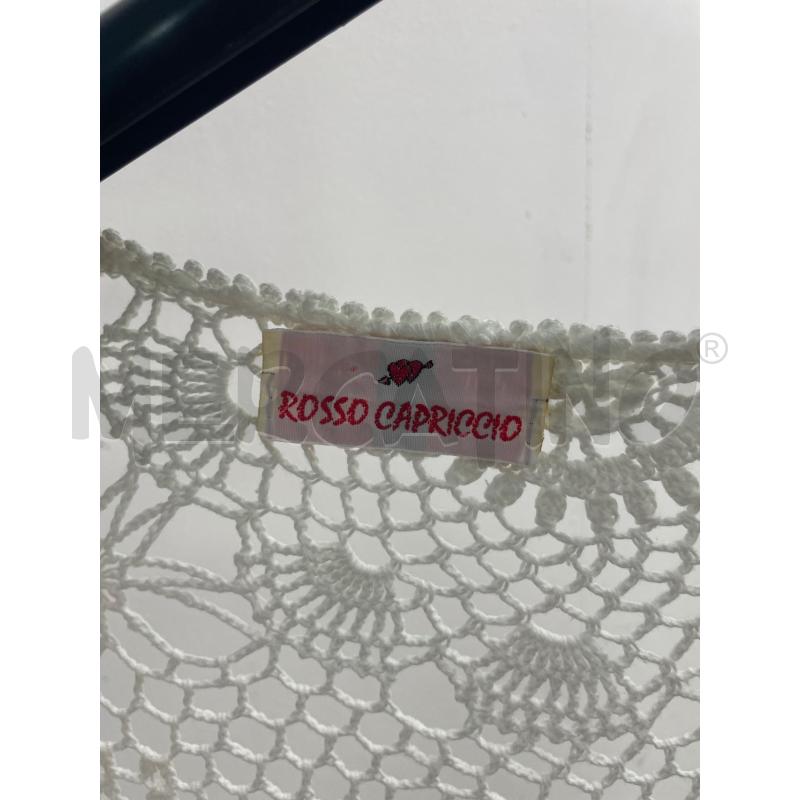 COPRI SPALLA UNCINETTO BIANCO ROSSO CAPRICCIO | Mercatino dell'Usato Montesilvano 2